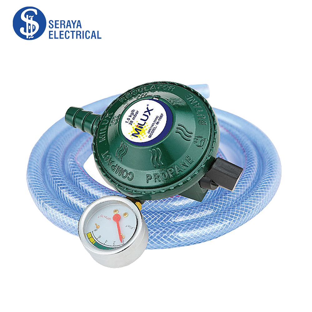 Milux Gas Regulator Set with Safety CutOff Features M198CS