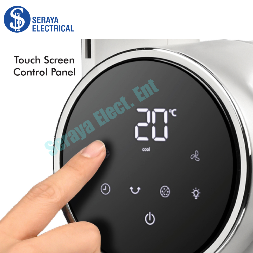 Milux R/Control Bladeless Fan with Air Cooler MBF35AC