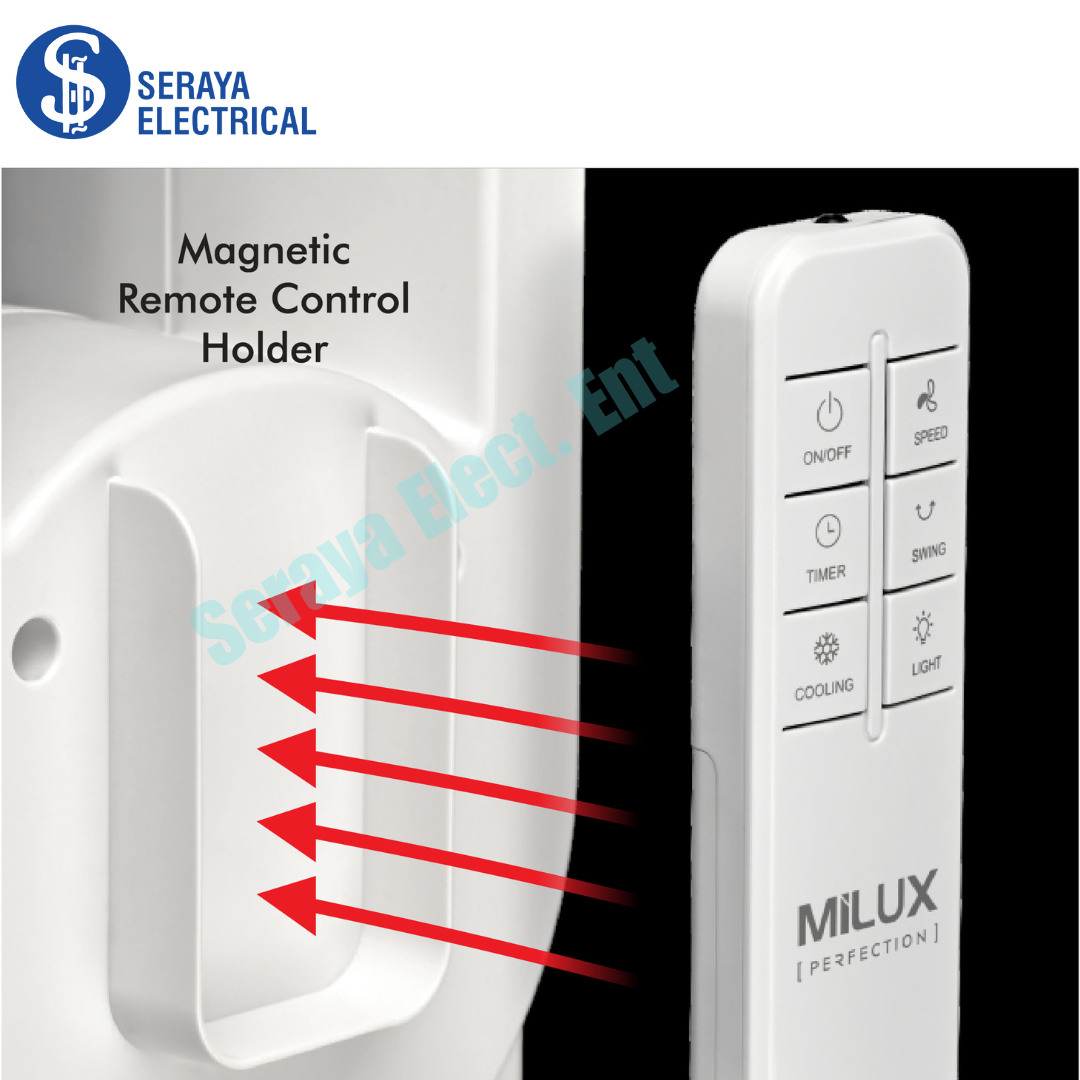 Milux R/Control Bladeless Fan with Air Cooler MBF35AC