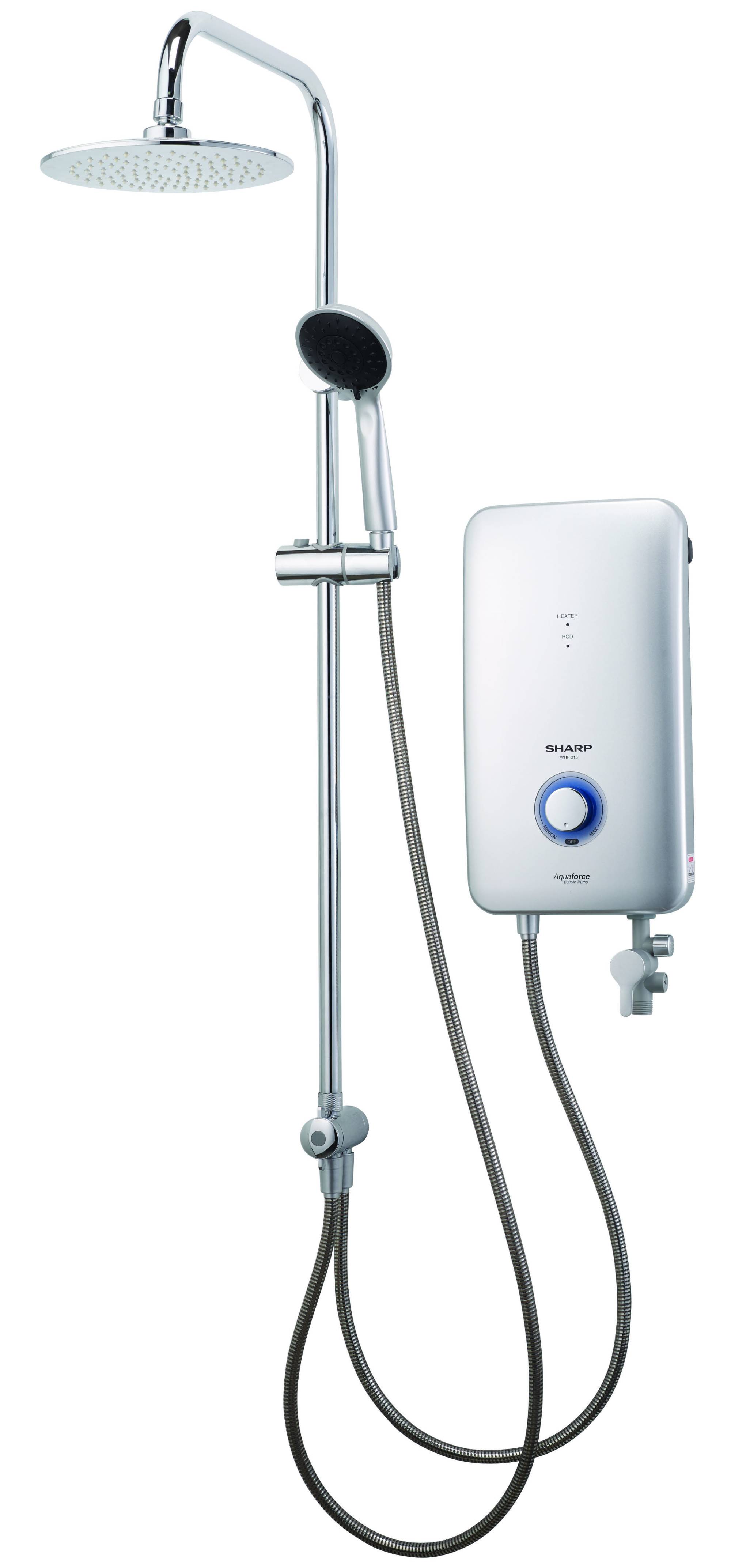 WHP315RN Sharp Rain Shower Water Heater with Pump