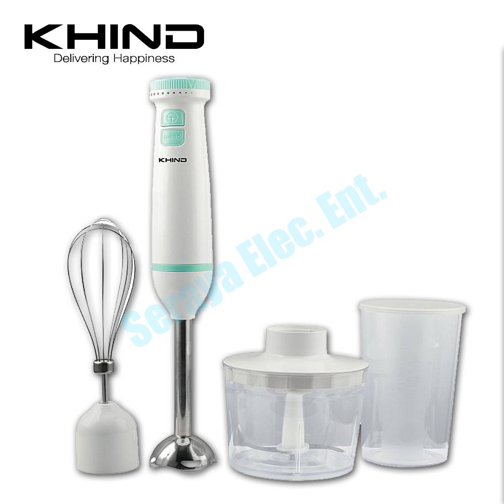Khind Hand Blender 3 in 1 (Chop / Blend / Whisk) BH600M