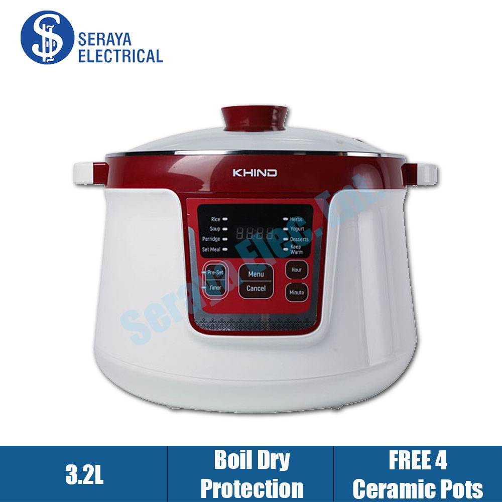 Khind 3.2L Anshin Double Boiler DB32N