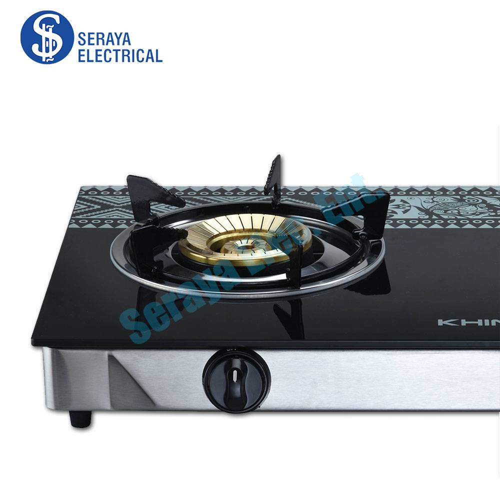 Khind 2 Burner Tempered Glass Top Gas Stove GCG6311