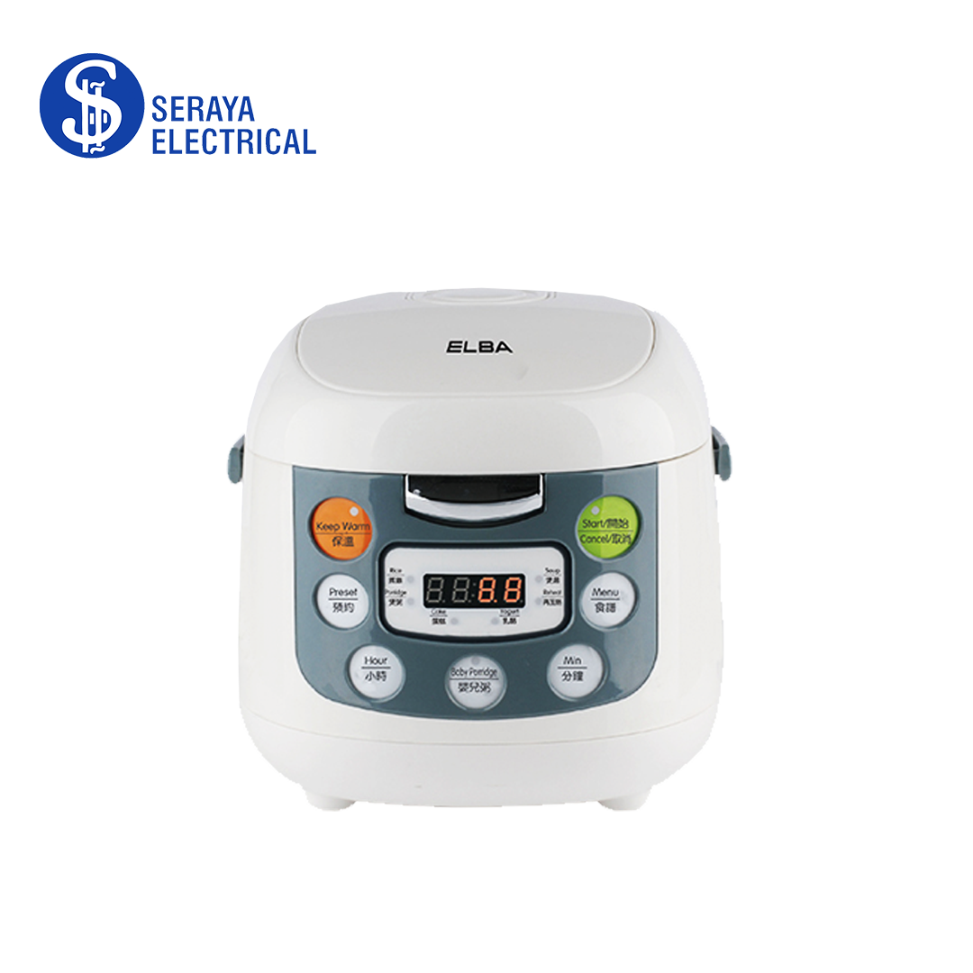 Elba 1L Digital Jar Rice Cooker ERCE1060(WH)